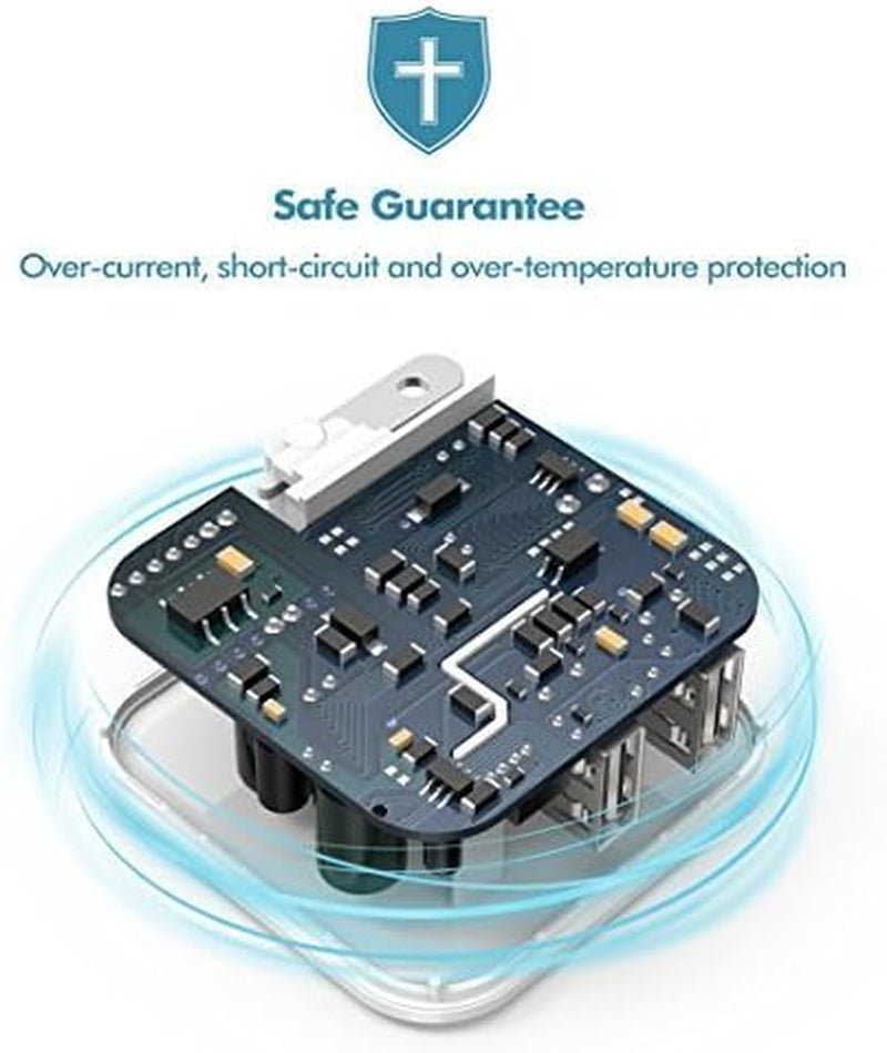 Boostcube 2Nd Generation 24W Dual USB Wall Charger with Smartid Technology, Foldable Plug, Travel Power Adapter for Iphone Xs/Xs Max/Xr/X/8 Plus/8/7 Plus/7/6S/6 Plus, Ipad Pro Air/Mini and Other Tablet